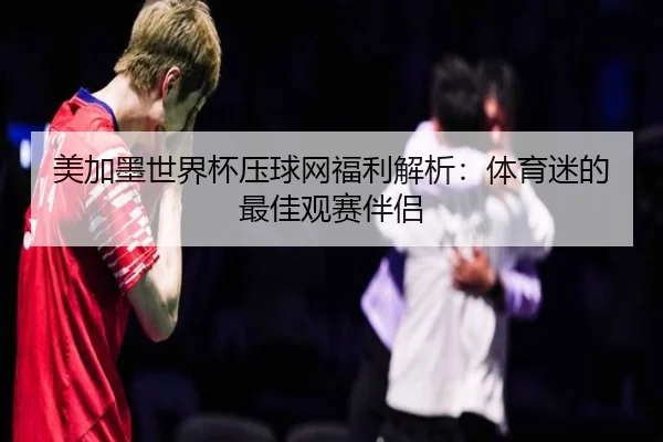 美加墨世界杯压球网福利解析：体育迷的最佳观赛伴侣
