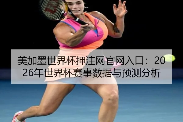 美加墨世界杯押注网官网入口：2026年世界杯赛事数据与预测分析